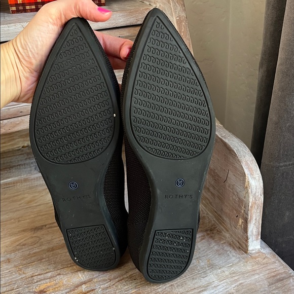 Rothy's The Point Black flats size 10 Pointy Toe Casual Neutral Business Casual - Picture 9 of 9